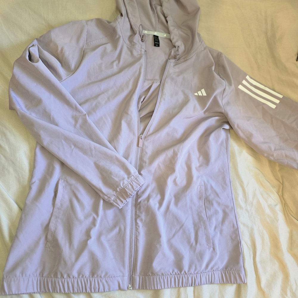 Adidas Light Purple Hooded Jacket